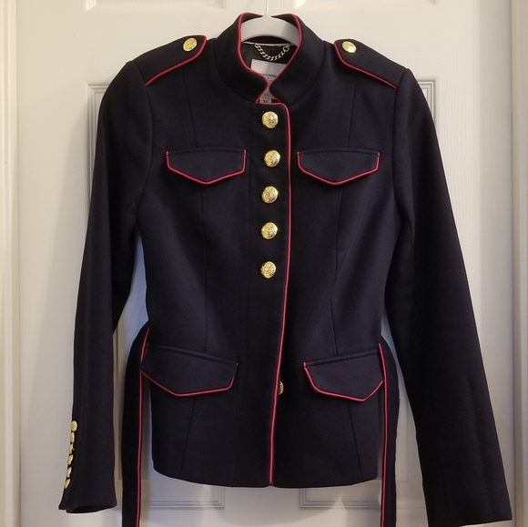 Banana Republic x Olivia Palermo Military Navy Blue Jacket - Picture 11 of 16